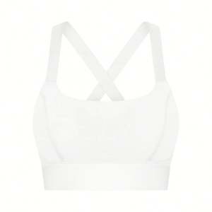 Venta al por mayor de transferencia de calor de impresión de alta calidad Yoga Running Wear Ice Feeling Fitness Workout Open Back Sujetador deportivo para las mujeres - Product Image 6