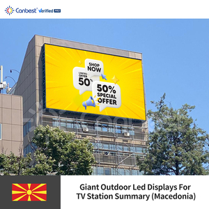 Canbest Fo P10 10Mm 15360X9600Mm 250.39Ftx31.49Ft Pantalla LED gigante para exteriores Cartelera para estación de televisión en <span class=keywords><strong>Macedonia</strong></span> - Product Image 2