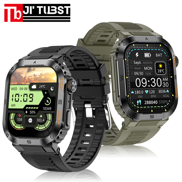 MT39 Outdoor Sports Smart Watch 1.96 Inch Fitness Tracker Sleep Tracker Magnetic Charging IP68 Waterproof