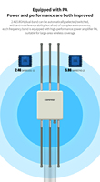 Comfast-Enrutador de Antena para Exteriores, Enrutador Inalámbrico de Largo Alcance, Wifi, Ap, Ap, 5,8 Ghz, Doble Banda, IP66, 3000Mbps, Openwrt,
