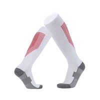 Genou Haute Tube Chaussettes Rembourré Football Antidérapant Fitness Football Chaussettes Longues Football Chaussettes Anti-dérapant Logo Personnalisé