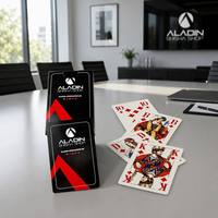Cartas de Póker con Diseño de Aladino y Shisha, Estilo Alemán, B D K, Negras y Rojas, con Logotipo Personalizado OEM/ODM, Tema de Hookah, Papel Ecológico, Regalo