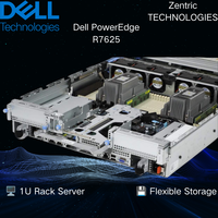 Servidor en rack Dell PowerEdge R7625 2U original, completamente nuevo, con procesador AMD EPYC 9004 y memoria DDR5 para TI empresarial y centros de datos.