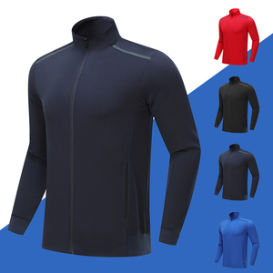 Vêtements de sport pour hommes survêtement Ensembles avec logo personnalisé Ensemble de course à glissière complète à manches longues pour hommes 2 pièces Football - Product Image 3