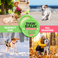 Baume pour pattes de chien naturel en gros, en conserve, sûr à lécher, pour pattes sèches et gercées, pour la route chaude et l'hiver