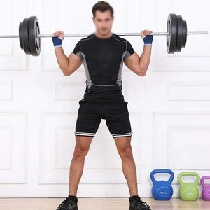 أوزان أسمنتية مخصصة بشعار خاص، أقراص وزن للبار بيل مقاس 1 بوصة، أقراص وزن للصالة الرياضية، أوزان مملوءة بالرمل 10 كجم - Product Image 5