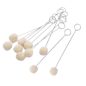 Cepillo de limpieza de armas Bohang con bola de lana, mango de acero inoxidable y presilla para colgar, para mantenimiento de armas de fuego y limpieza de tubos. - Product Image 4