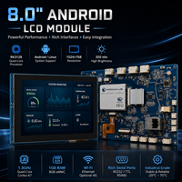 Module LCD TFT 8 pouces avec écran tactile capacitif, résolution 1024x768, Android RK3128 Quad Core pour applications domotiques