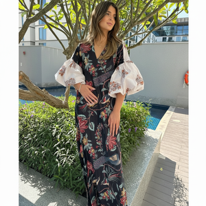 2025 dame femmes mode soie pour mangue robe personnalisable décontracté parole longueur Maxi prix raisonnable taille naturelle lavable - Product Image 1