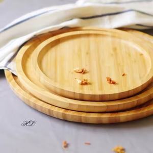 Penjualan terlaris grosir kayu Solid bulat multi-ukuran dapat dipilih piring makan malam - Product Image 2