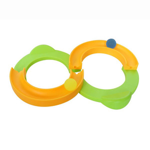 Juguete de pista rápida de plástico con forma de número <span class=keywords><strong>ocho</strong></span> Mini juguete de pista de bola rodante de bucle infinito - Product Image 1