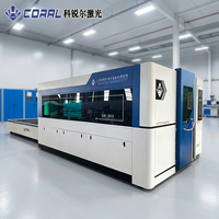 Machine de découpe laser à fibre CORAL CRL-3015BW 3000W avec plateforme d'échange pour la découpe de précision des métaux (acier, laiton, cuivre, alliage)