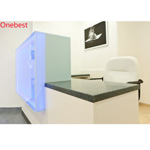 Mostrador de Recepción para Oficina, Mesa de Recepción con Iluminación LED para Clínica Dental, Muebles para Salón de Uñas - Product Image 5