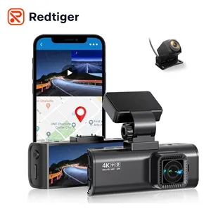 Redtiger F7n 4K Wifi Gps Digitale Videorecorder Auto Dvr Review Tracker Mobiele Beveiliging Dubbele Camera Kleine Dashcam