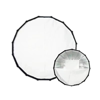 Boîte à lumière parabolique profonde à montage Bowens, noire et argentée, pour studio photo et éclairage vidéo, 60cm, 70cm, 90cm, installation rapide