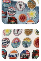 Patch brodé thermocollant Lake Babe Circle, Patch Gulf Beach Babe pour casquette de camionneur