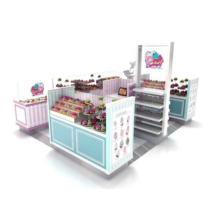 Tùy Chỉnh <span class=keywords><strong>Mall</strong></span> <span class=keywords><strong>Kiosk</strong></span> Cupcake Cookie Tráng Miệng Hiển Thị Tủ Bánh <span class=keywords><strong>Kiosk</strong></span> Thiết Kế - Product Image 3