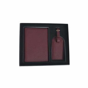 Porte-passeport en cuir PU 2026, étui portefeuille en cuir, ensemble de couverture de passeport et d'étiquette de bagage avec logo personnalisé - Product Image 2