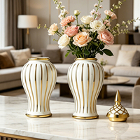 Vases en céramique et porcelaine, décoration de chambre à coucher, salon, accessoires de décoration de bureau, vase à fleurs, esthétique européenne de luxe.