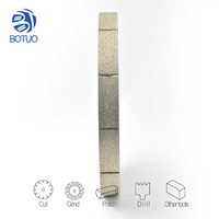 Outil de profilage diamanté électrolytique BT BTPW-21, meule à angle pour rainurage, grain moyen, abrasif pour débavurage de métaux, haute performance