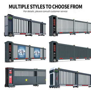 <span class=keywords><strong>Portail</strong></span> <span class=keywords><strong>coulissant</strong></span> <span class=keywords><strong>sectionnel</strong></span> automatique indien pour entrée de jardin extérieur - Design moderne en alliage d'aluminium - Product Image 3