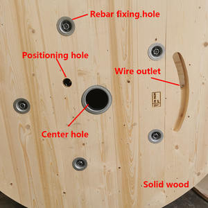 بكرة بكرة أسطوانية فارغة مخصصة من الخشب والخشب الرقائقي - Product Image 4