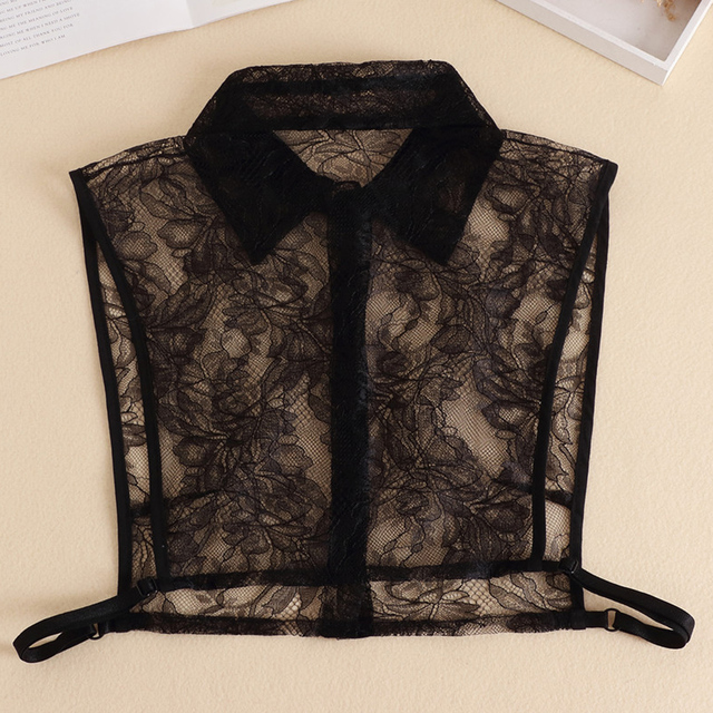 Hot Sale Women's Garment with Detachable Lace Collar Eco-Friendly Decorative Feature