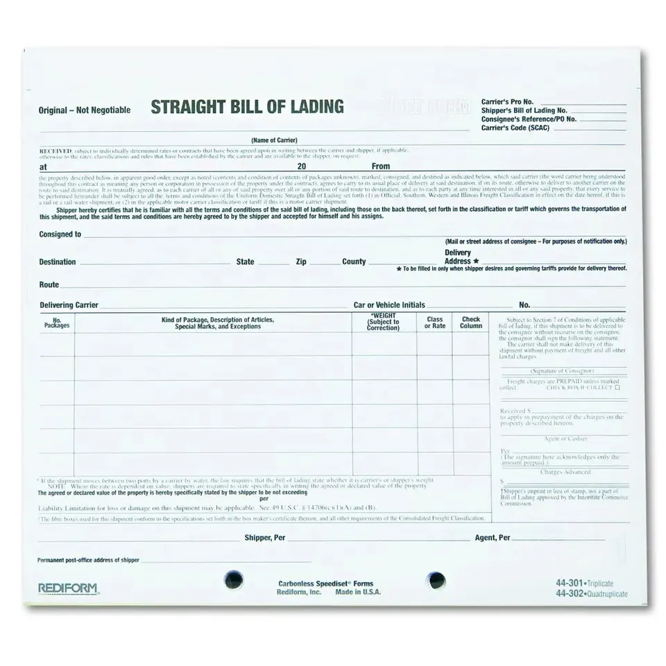 customize Invoice Record Book 3-Part Carbonless Invoice Printing Bill Of Lading Printing