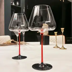 Barattolo per bottiglia di vino bicchieri da vino piccoli bicchiere da vino in cristallo da 750ml bicchiere da Cocktail moderno bicchiere da Champagne sostenibile Set di 6