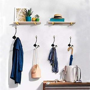 Ganci di ceramica di Ceramica del Ferro <span class=keywords><strong>Zucca</strong></span> Ganci Da Parete Ganci per Dei Monili Cappotto di Cappello Sciarpa Della Decorazione Della Casa-2 Pack (Luce grigio) - Product Image 4