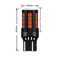 Nouvelle ampoule LED OEM M2 3030 T20 7443 W21W 3157 Ba15s 1500lm DC9-30V Canbus Ready pour feux de freinage et de recul de voiture, autres éclairages automobiles