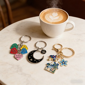 Custom Logo Keyrings <b>Cheap</b> Embossed Personalized Souvenir Gifts Keychains Soft Enamel Metal Key <b>Chains</b> - Product Image 3