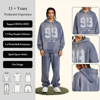 Sudadera con Capucha de Felpa con Estampado DTG de Graffiti Personalizado y Efecto Desgastado High Street Monkey, Hombros Caídos, para Hombre