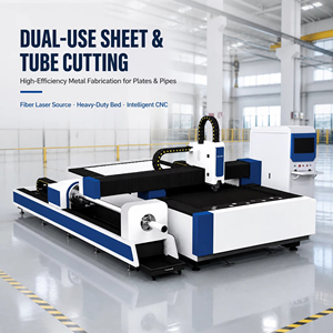 Machine de découpe laser à fibre intégrée pour plaques et tubes |   sur mesure | Service après-vente individuel et garantie à vie - Product Image 1