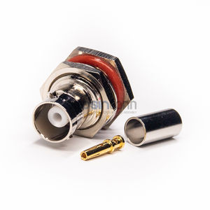 Conector <span class=keywords><strong>BNC</strong></span> resistente a la intemperie impermeable de mamparo de conector recto de 50ohm - Product Image 4