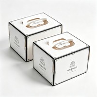Boîte d'emballage personnalisée en papier recyclable de qualité alimentaire pour gâteau à la crème, mousse, tarte aux pommes, dessert, vente en gros