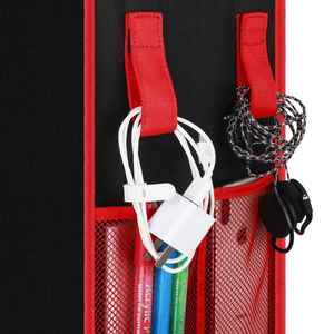 5 Tier Foldable Adjustable Hanging Organizer with Oxford Polyester Fabric Sturdy & Compact for Bathroom and Home Storage - Product Image 4