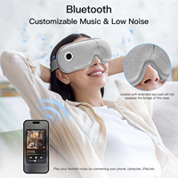 Masque de sommeil intelligent pliable pour massage des yeux, thérapie vibratoire réglable, soulage la fatigue oculaire, les cernes, améliore le sommeil réparateur