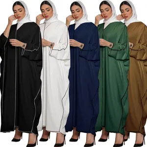 סיטונאי 2023 מסורתי מדהים אתני תלבושות שרוול ארוך מוסלמי העבאיה שמלה מוסלמית נשים סט