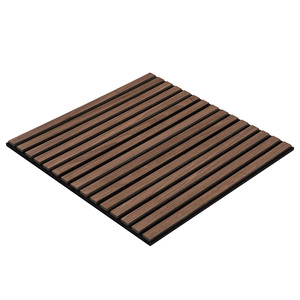 <span class=keywords><strong>Pannello</strong></span> a lamelle acustiche in rovere nero grigio impiallacciatura per animali domestici pannelli acustici 60x60 <span class=keywords><strong>cm</strong></span> <span class=keywords><strong>MDF</strong></span> per Interior Design - Product Image 4