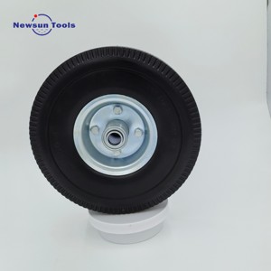 NS China Venta al por Mayor de Ruedas de Espuma de PU Sólida Antipinchazos de Alta Calidad de 10 Pulgadas <span class=keywords><strong>3.50</strong></span>-4 para Carretillas de Jardín, Carros de Mano y Carretillas - Product Image 2