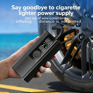 Inflador de Neumáticos Inalámbrico Portátil T01, Bomba de Aire ABS de 150 PSI con Linterna LED, Función de Parada Automática, Banco de Energía para Automóvil, Motocicleta, Bicicleta y Deportes - Product Image 2