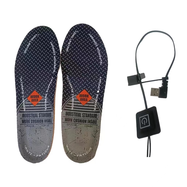 Customizable Temperature USB Electric Heating Insole Graphene Foot Warmer for Winter Car & Outdoor Application Battery Powered