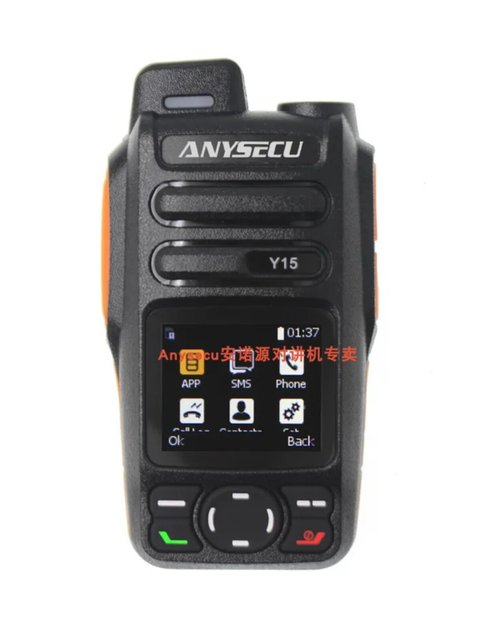 ANYSECU Y15 4G Handheld SIM Card Radio with GPS & WiFi, Compatible with RealPTT or Zello L713