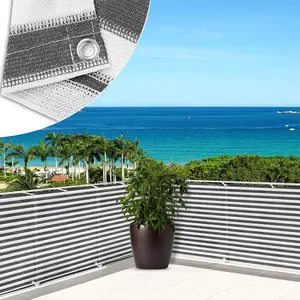 Cubierta de valla de privacidad para pantalla de balcón, protección UV, Red de sombra para balcón