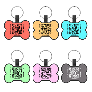 Etiquetas de Identificación RFID para Perros con Código QR, Personalizables, de Silicona de Lujo, con Grabado, Logotipo Impreso y Dirección - Product Image 6