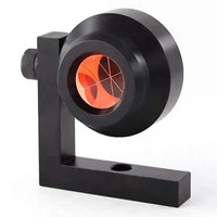 Mini-prisme CCJC 360 degrés avec revêtement en cuivre, support en L compatible avec toutes les stations totales, garantie de 6 mois