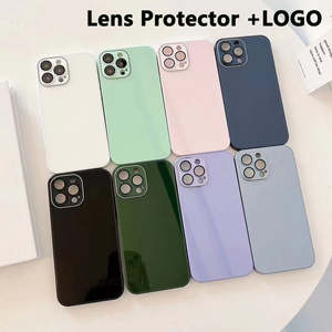 Silicone 9d <span class=keywords><strong>verre</strong></span> couvertures arrière lentille Film de protection nouvelle <span class=keywords><strong>coque</strong></span> pour <span class=keywords><strong>Iphone</strong></span> <span class=keywords><strong>11</strong></span> 12 13 14 15 Pro Max coques de téléphone de luxe - Product Image 2