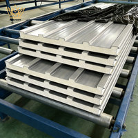 Panel Sandwich Aluminium PU Bergelombang dengan Desain Tembok Besar Modern untuk Atap Gudang, Bengkel, dan Pusat Perbelanjaan