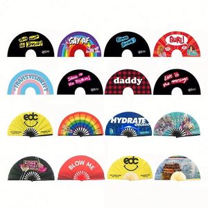 Abanico de Mano Grande de Bambú Premium de 33 cm con Diseño de Araña Altamente Reflectante y Técnica Pintada para Fiestas - Product Image 2